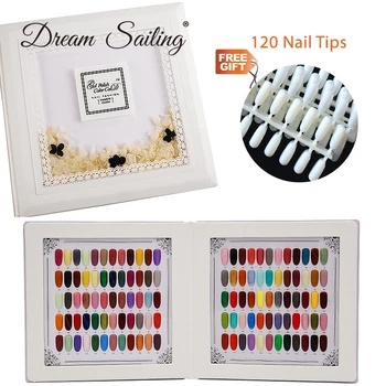 

False Nail Color Book Color Display Nail Art Gel Polish Color Card Nail Color Chart Palette Varnish Practice Board Manicure Tool