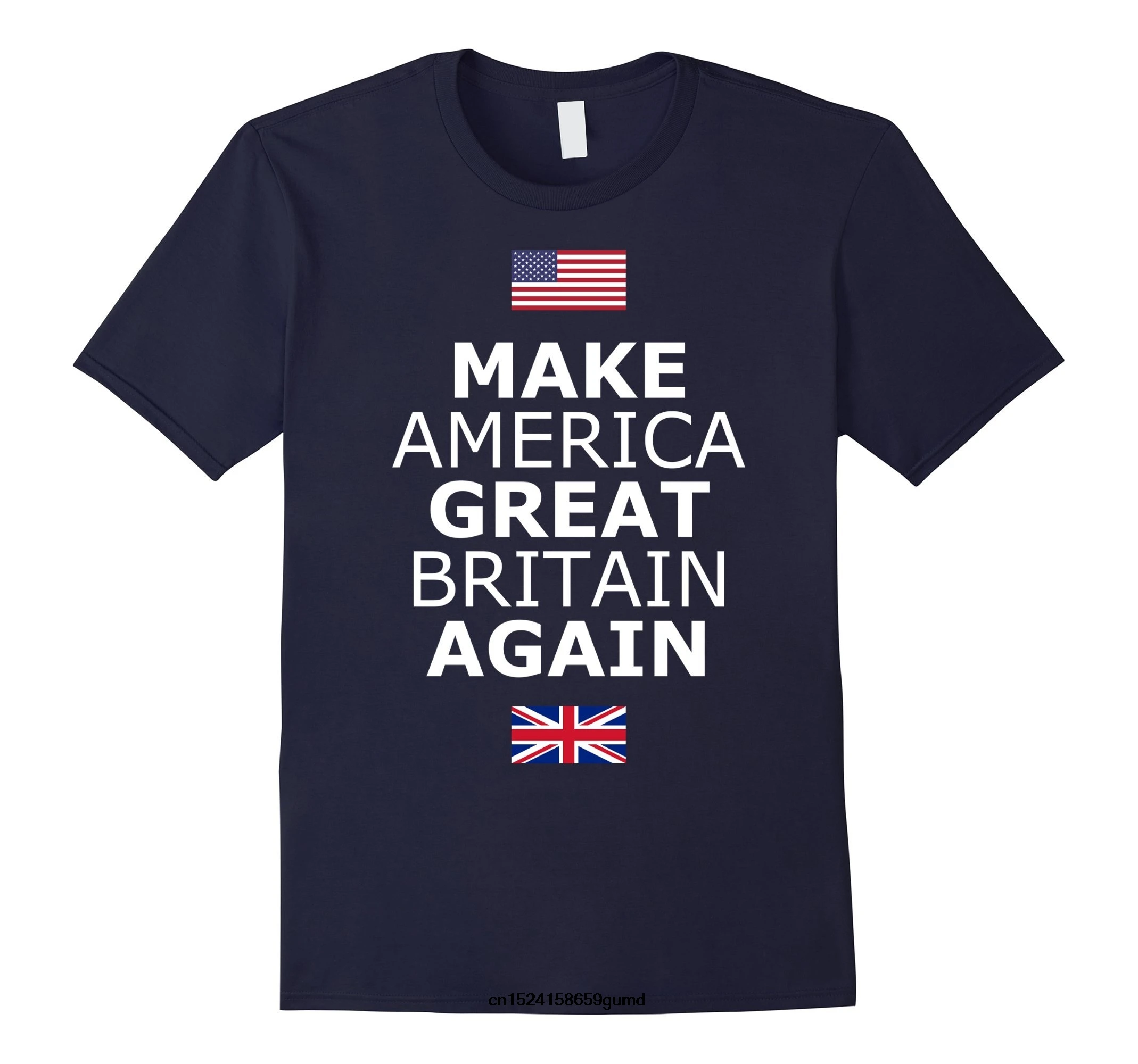 Забавная Мужская футболка женская футболка-новинка новинка Make America Great British Again w _