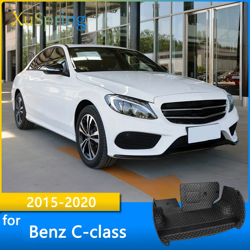 

Коврик для багажника автомобиля, прочный коврик для багажника для Benz C класса 2015, 2016, 2017, 2018, 2020, задний багажник, защитный Стайлинг