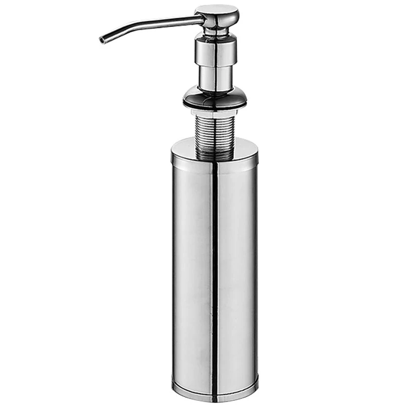 

Kitchen Sink Soap Dispenser, Built in Hand Soap Dispenser Pump in SUS304 Stainless Steel Chrome Finish with High-Capacity Metal