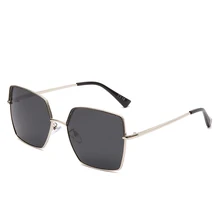 

2021 New Sunglasses Ladies Big Face Slim Metal Frame Retro Sunglasses Women Snail Texture Phnom Penh 72034