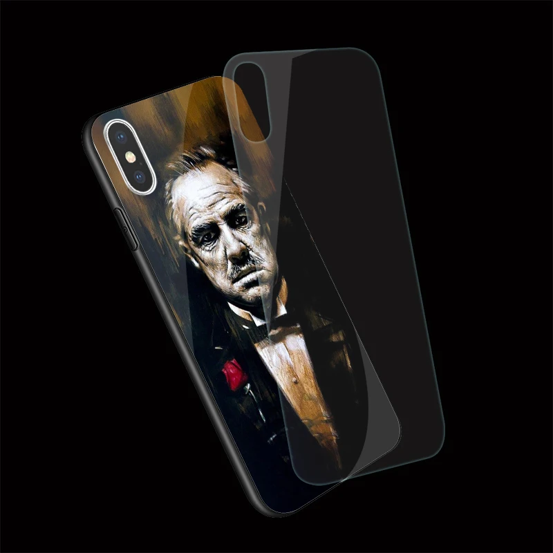 Закаленное стекло для телефона Godfather Don Corleone чехол для iPhone 5 5S SE 6 6s 7 8 Plus X XR XS 11 pro Max