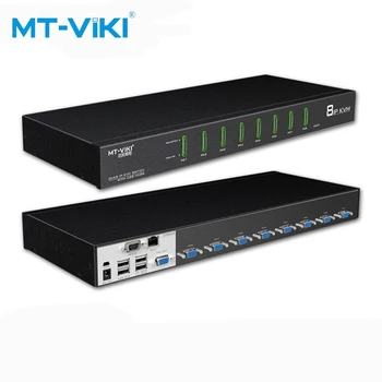 

MT-VIKI VGA KVM switch Data server IP remote access control OSD menu hotkey switch support cascade 8 in 1 out MT-9108UP
