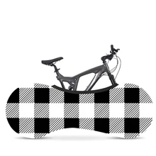 Клетчатая велосипедная Пылезащитная крышка Крытая Горная дорога велосипед против царапин Пылезащитная крышка колеса велосипеда высокоэластичная Защитная крышка