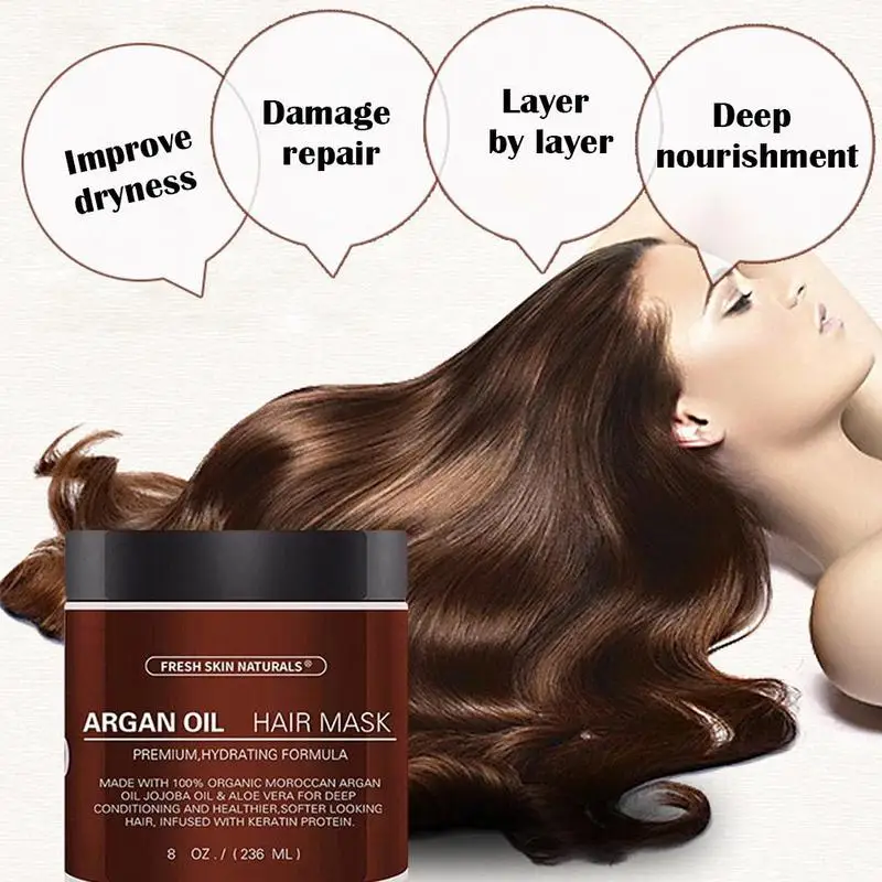 1 pcs Pure Organic Argan Oil Moisturiser Essential Oil For Hair Care Hairdressing Styling Hair Essential 4