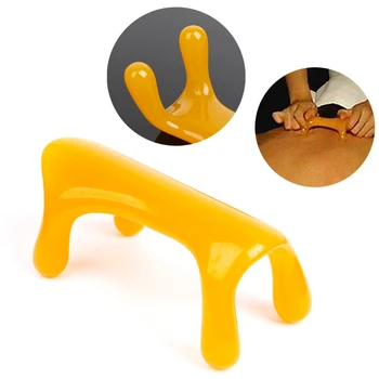 

Resin Dog Shaped Hand Held Cervical Spine Neck Shoulder Self Body Massage Tool Natural Resin Acupuncture Scraping Tool