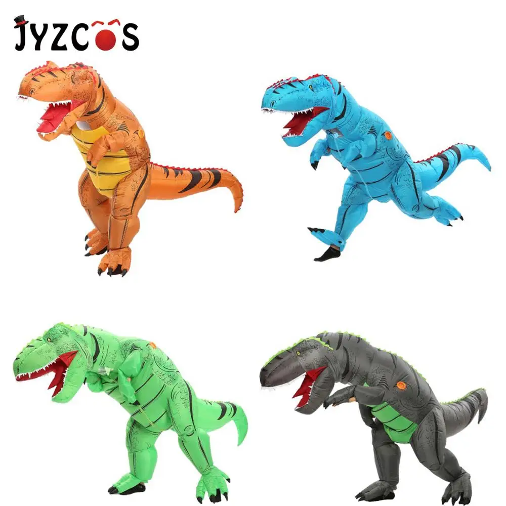 Надувной костюм тирекса JYZCOS для взрослых динозавра хэллоуивечерние НКИ аниме