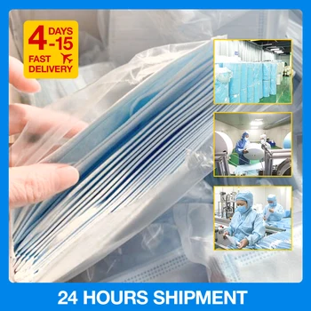 

Anti-Pollution Mouth Face Mask Disposable 3 Layer Face Mask Anti Dust Mask One Time Use Mouth Masks Disposable masque 100-200pcs