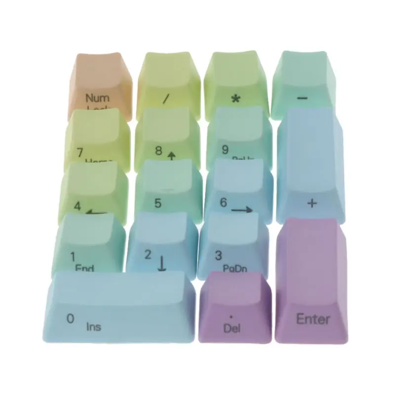17 клавиш с боковой верхней печатью PBT Keycap для механической клавиатуры MX Switches