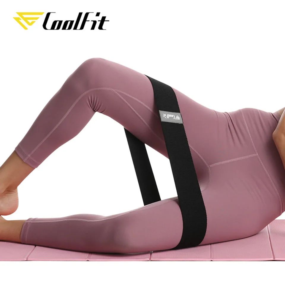 Фитнес резинка CoolFit фитнес для йоги нескользящая плетеная эластичная|Эспандеры| |