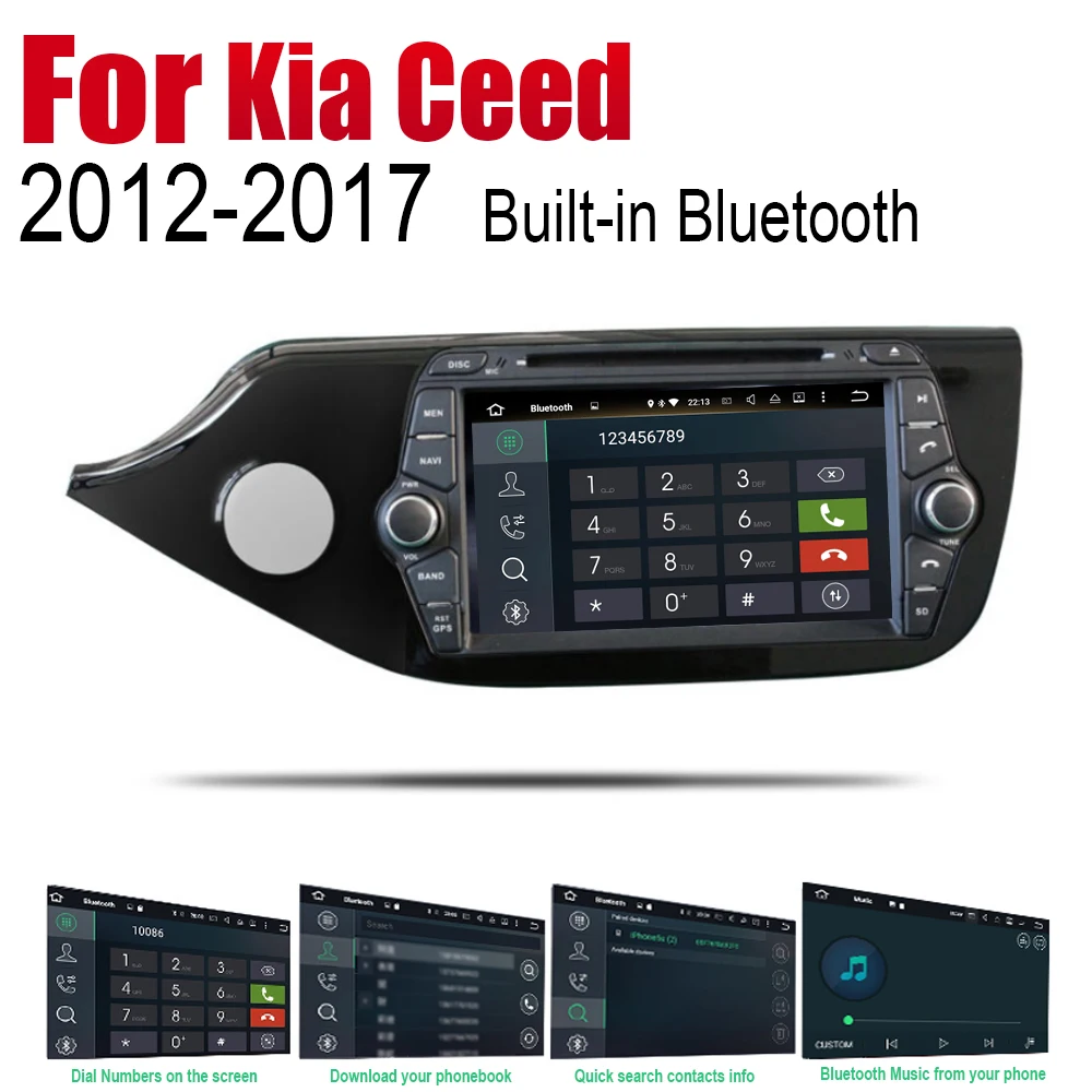 Автомагнитола на Android стерео DVD GPS навигация для Kia Ceed 2012 2013 2014 2015 2016 2017 LHD Wi Fi