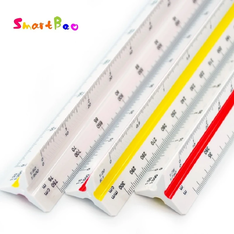 30cm Scale Ruler Architectural Drawing Design Scale Triangular Ruler Variety Scale 6 Sizes Scale Ruler Triangular Rulerdesign Ruler Aliexpress
