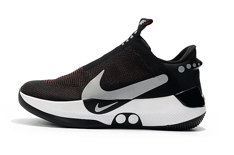 Nike адаптироваться BB Черный Мощность шнуровка Ограниченная серия для мужчин Баскетбол обувь Высокое качество адаптироваться BB черный/красный
