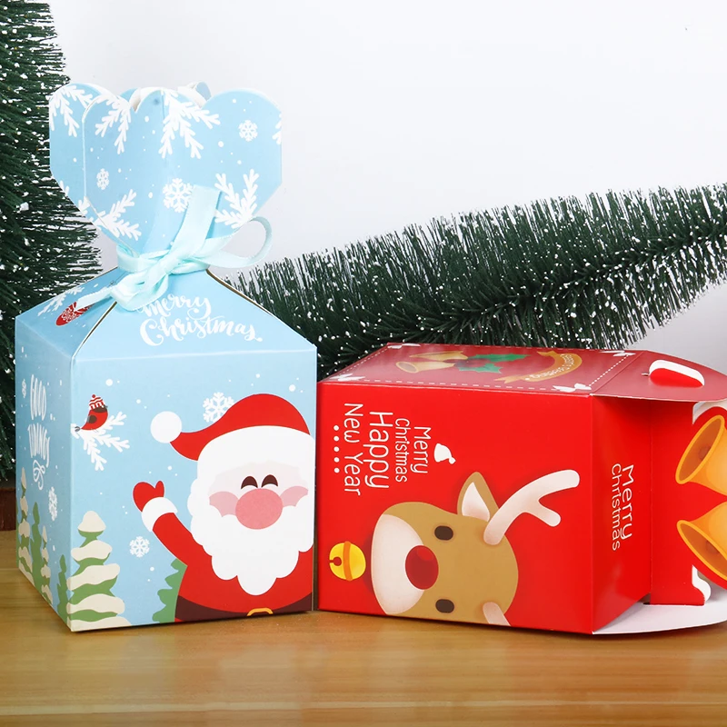 JOY-ENLIFE 5 шт. веселые рождественские подарочные сумки Санта-Клаус, елки, Упаковочные сумки, новогодние, рождественские сумки для конфет, Navidad