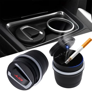 

1Pcs Portable High Flame Retardant PBT Material Storage Cup With LED Light For Alfa Romeo BMW Buick Ford Mustang KIA Car Styling