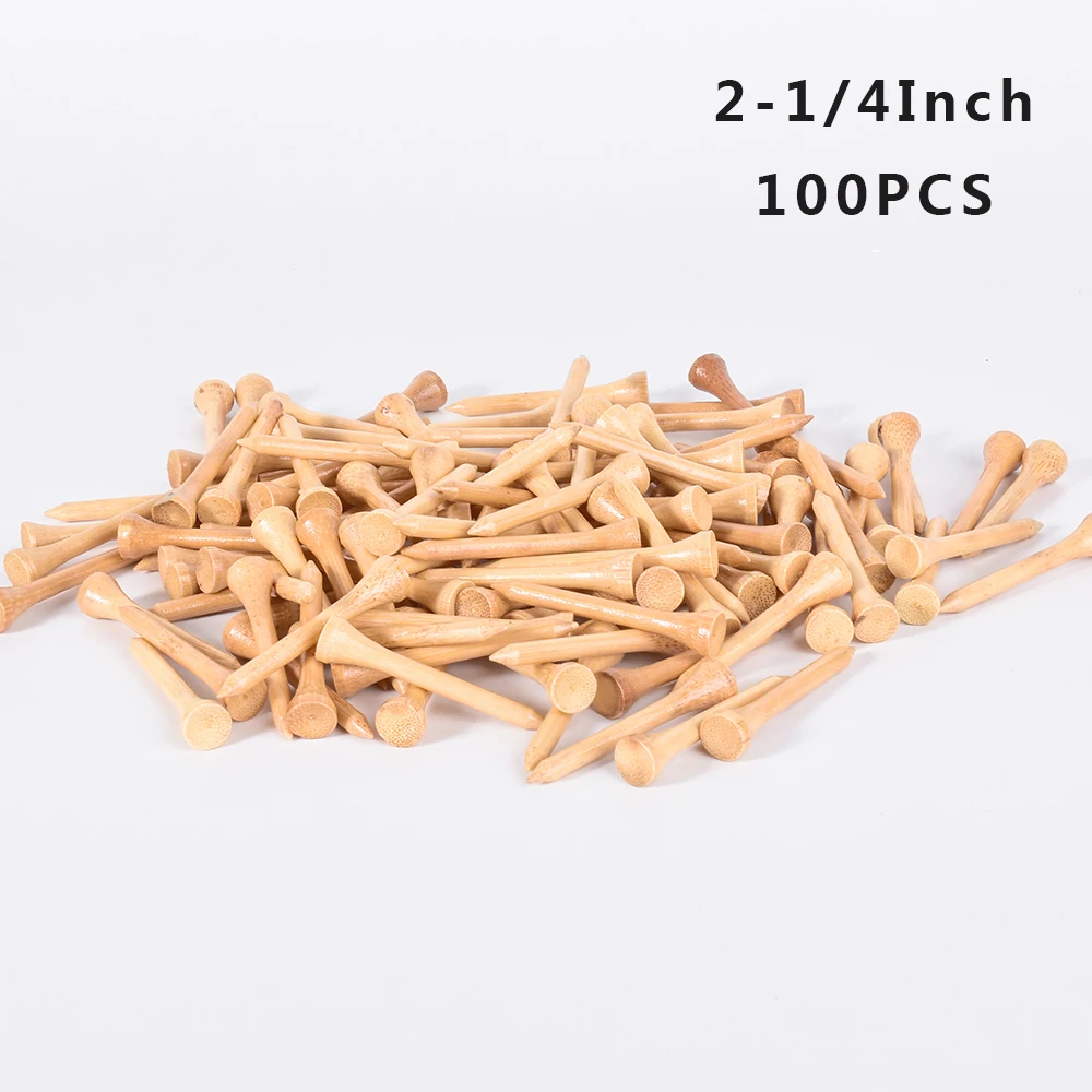 54 mm 100 pcs 100 шт., тройники для гольфа, бамбуковые, 83 мм, 70 мм, небьющиеся, тройник для тренировки гольфа, Аксессуары для тренировок, меньше трения, крепкие, 4 размера, оптом - Цвет: 54 mm 100 pcs