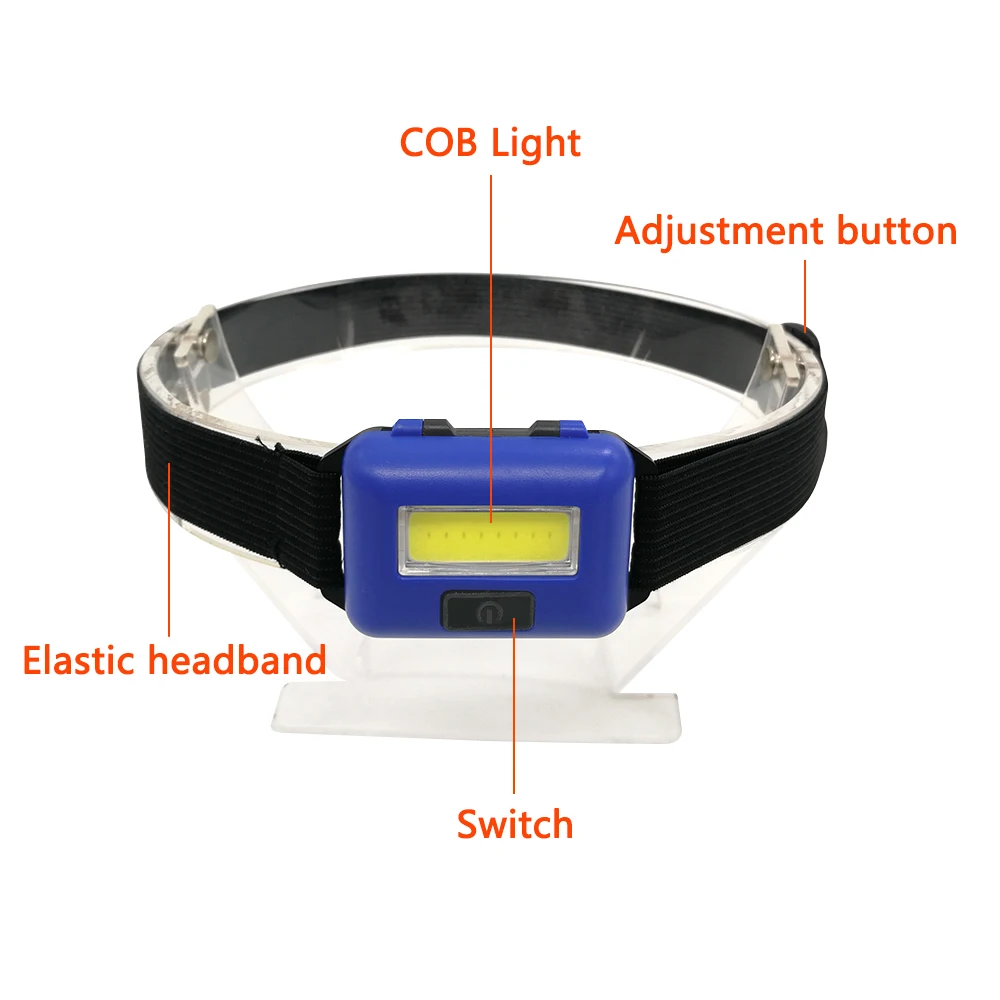 Aukelly COB светодиодный налобный фонарь мини 3 режима Водонепроницаемый фонарь наружный налобный фонарь аварийный фонарь AAA Кемпинг Рыбалка бег