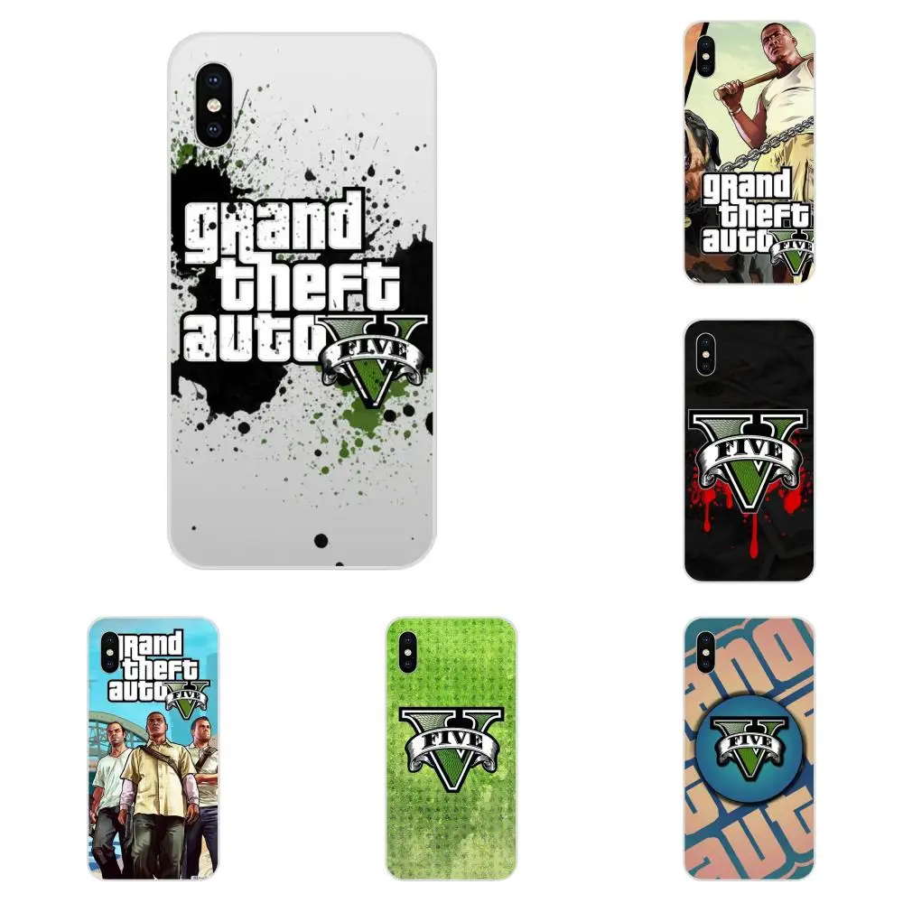 Роскошный чехол из ТПУ/резины для телефона Xiaomi Redmi Note 2 3 3S 4 4A 4X5 5A 6 6A Pro Plus Gta Grand Theft