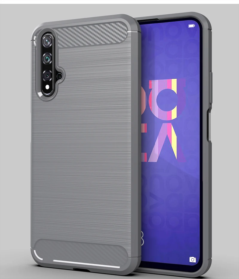 Чехол для huawei Nova 5 T, Мягкий ТПУ силиконовый бампер, чехол из углеродного волокна, матовый чехол s для huawei Nova5T Nova 5 T, Чехлы, Новинка