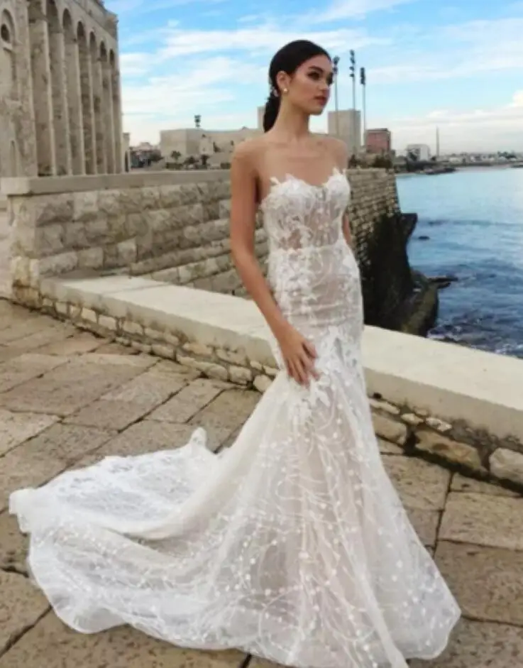 Eslieb свадебное платье на заказ Свадебные платья русалки Vestido de Noiva