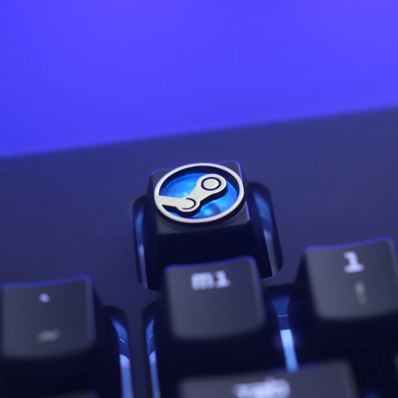 KeyStone Keycap 1 шт. Паровая тема из алюминиевого сплава металлические механические
