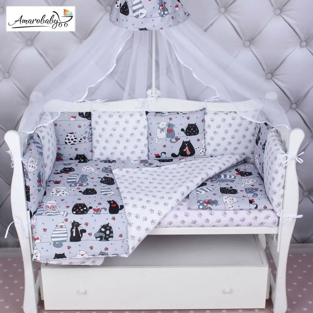 Комплект WB Premium в кроватку 18 предметов(6+12 бортиков) AmaroBaby