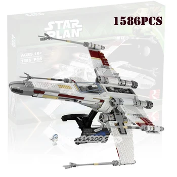 

Compatible with Lepining 05039 New Starwars Red Five X-wing 10240 81041 Children Toy Gift Building Block Airplane