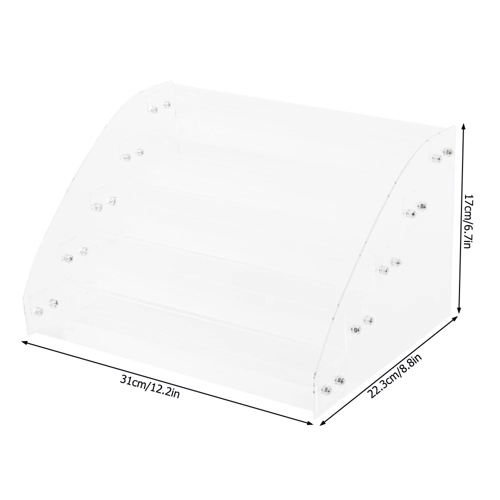 1 Pc Removable 5 Tiers Rack Acrylic Clear Nail Polish Cosmetic Varnish Display Stand Holder Make up Organizer Storage Box