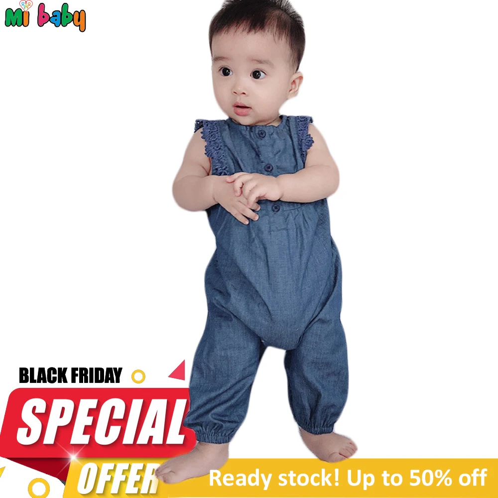 

Mi baby Jumpsuit Baby Boy Blue Jumpsuit For Girl Baby Carters Overall Navy In Summer Spring Out going Clothes Hot 2020