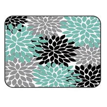 CHARMHOME Customized Soft Carpet Anti-slip Rug Green Dahlia Carpet for Living Room Bedroom Mat Home Decoration Accessories