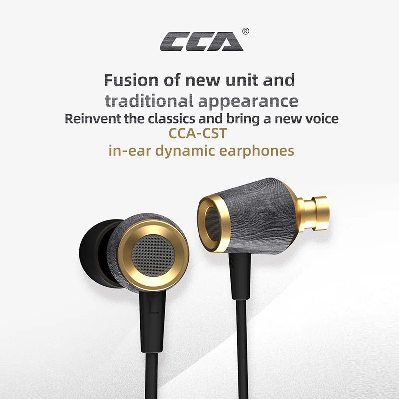 CCA CST Wooden InEar Earphone,CCA