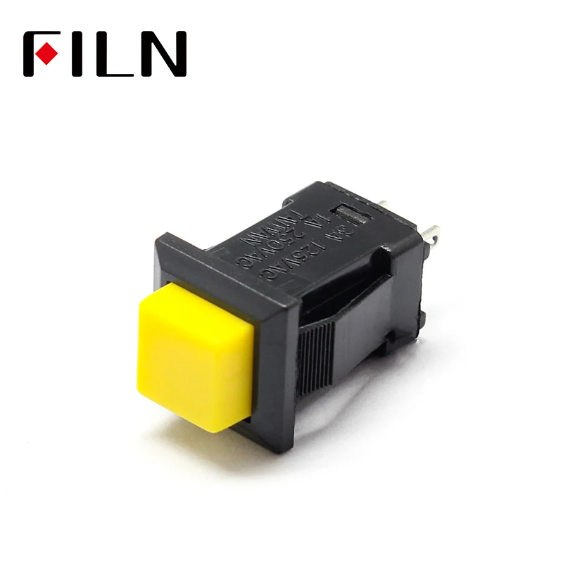 Plastic 10.5mm Square Push Button Switch For Car Modification Light Automatic Lock 250v 1A Sell At A Loss USA (7)