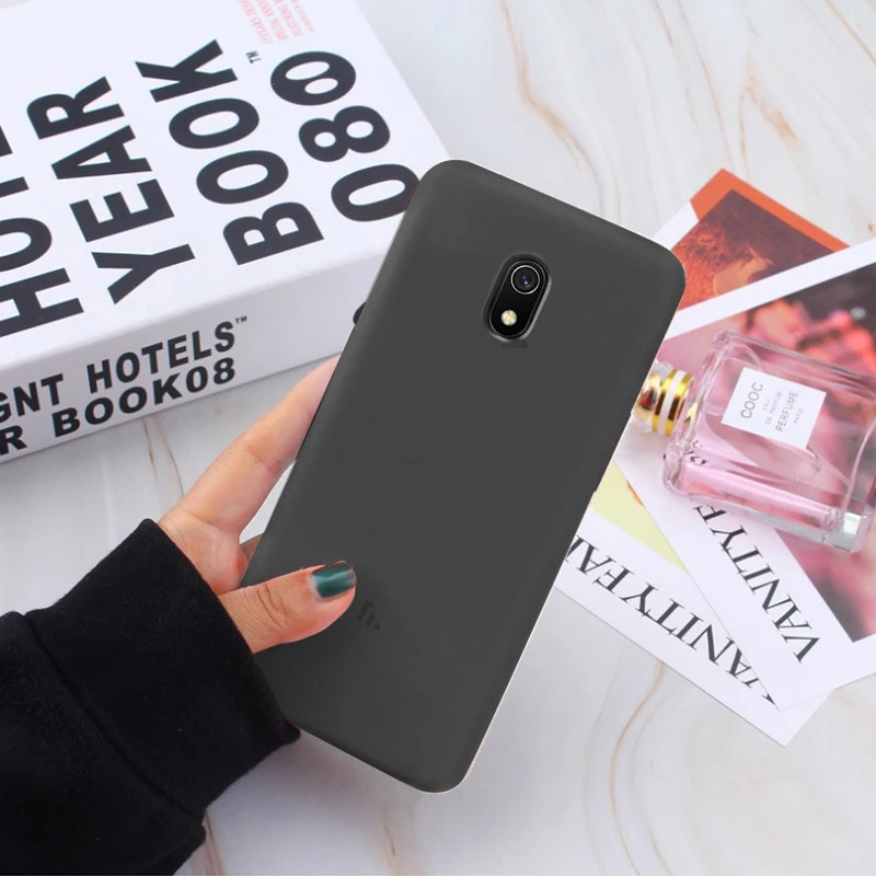 Black Чехол GKK для Xiaomi Redmi 8, 8A, чехол из жидкого силикона, мягкий, для детской кожи, чехол для Xiaomi Redmi 8, 8A, чехол - Цвет: Black