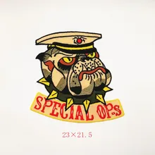 Новая собака голова главный водорастворимый вышитые ткань пальто патч украшения аксессуары одежды