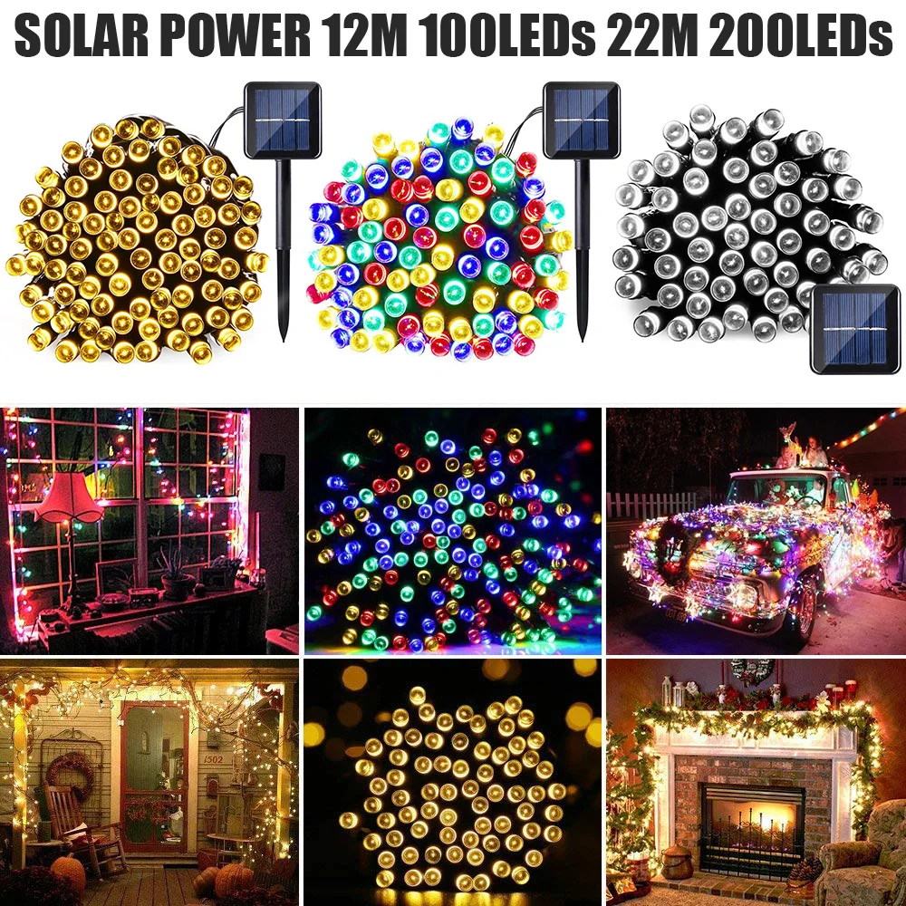 

Sale Led Solar String Light Outdoor Waterproof for Garden Decoration Christmas Garland Solar Powered Lamp Fairy Strip Light D30