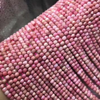 

Natural Crystal stone 3x4mm Charm Rose Red Dish Beads For DIY Bracelets Necklace Clavicle Chain Anklet Jewelry Accessories