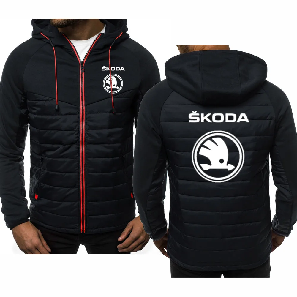 Мужские толстовки с логотипом Skoda демисезонная Повседневная Толстовка длинным