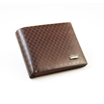 

Men's Branded Wallet Luxury Check Multi Card Holder Foreign Trade Wallet Open PU Leather Short Wallet