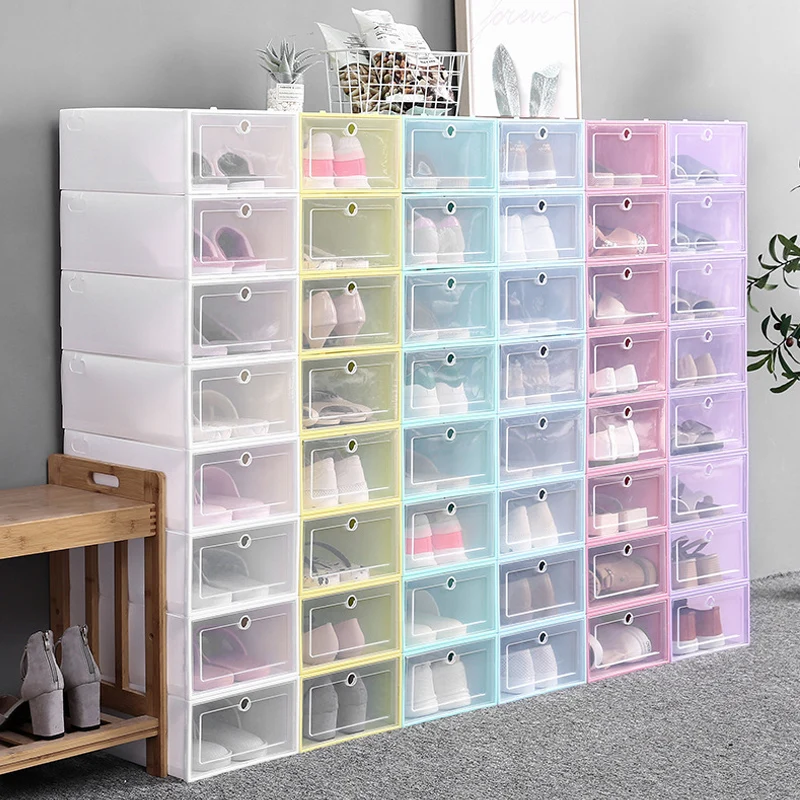 

6PC/Set Multifunction Removable High Heels Sports Shoes Organizer Flip Flop Home Shoe Storage Boxes Underwear Case Accessories