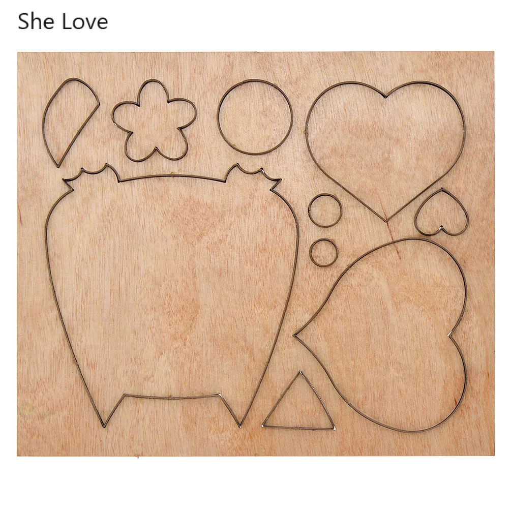 02 She Love Star Moon в форме листа металлические кожаные режущие Штампы деревянные штампы режущие формы Diy кожаные штамповки ручной работы инструменты - Цвет: 02