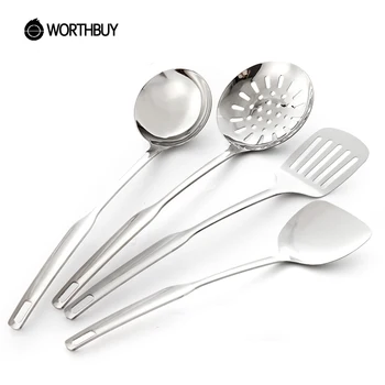 

Maiyuansu Kitchen Tools Set Stainless Steel Cooking Utensils Set Kitchenware With Long Handle Kitchen Accessories Ladle Spatula