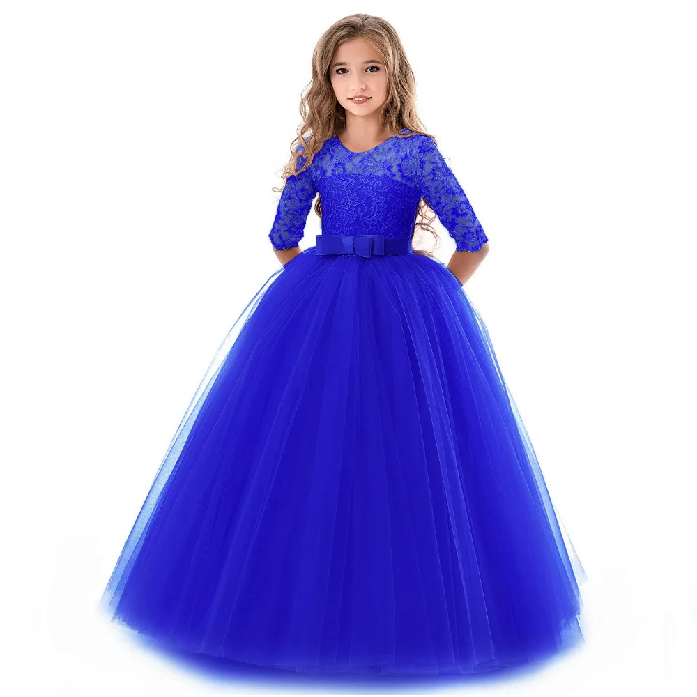 Teenage Girls Dresses For Girl 10 12 14 Year Birthday Fancy Prom Gown Flower Girls, Children Princess Party Dress Kids Clothing