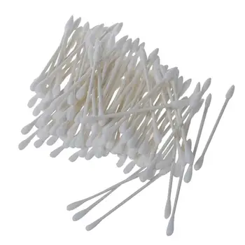 

Cosmetic Makeup Dual Tip Cotton Buds Swabs Pack of Approx.100Pcs White