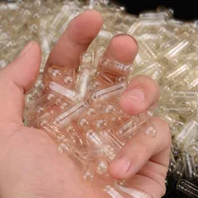 

1000Pcs Empty Gelatin Capsule Gelatin Capsule Empty Hard Gelatin Capsule Clear Kosher Gel Medicine Pills Vitamins Hot Sale