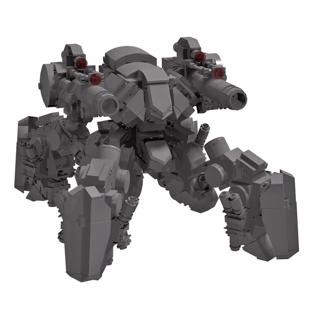 Маленькие строительные блоки MODIKER MOC Mecha развивающая игрушка краб волк набор