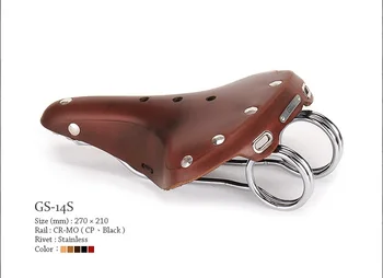 

2020 Classic Saddle Retro Vintage Leather Road Bike Mountain Bike Seat GS-14S Classic LEATHER SADDLE/GYES SADDLE
