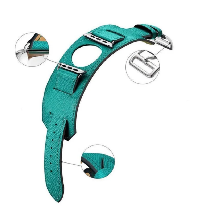 Ремешок кожаный для Apple Watch Band браслет iWatch Series 5 4 3 2 1 42 мм 38 40 44 мм|Ремешки часов| |