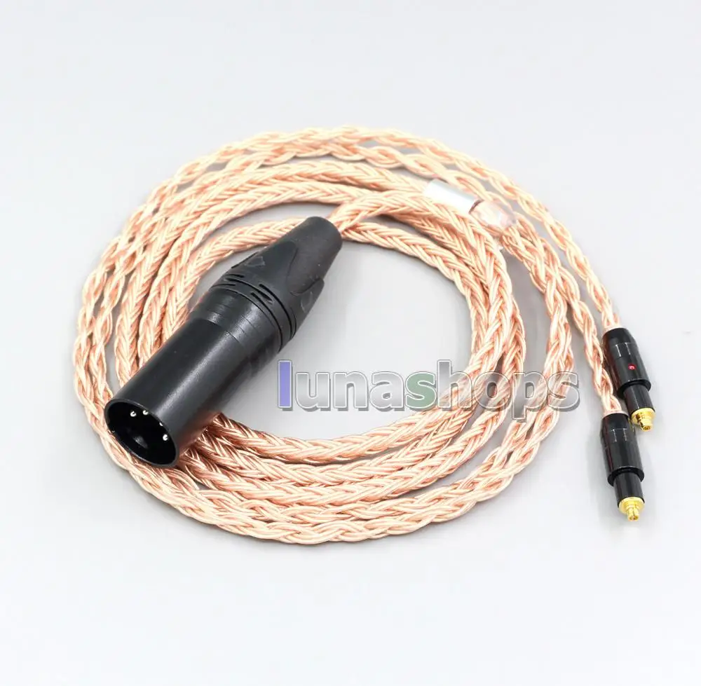 XLR 3 4 Pole 6 5mm 16 Core 7N OCC Headphone Cable For Shure SRH1540 SRH1840 SRH1440 LN006856