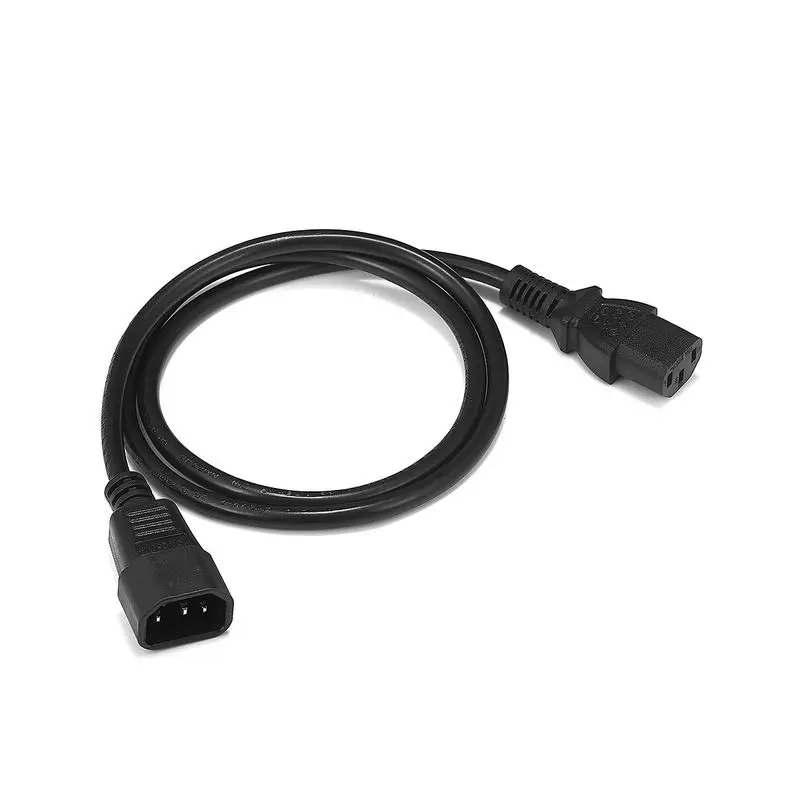 UPS IEC C13 C14 сетевой шнур 0 5 м 1 8 3 18AWG кабель для PDU ПК компьютерного монитора розетки