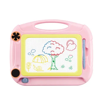 

Sketch Pad With Stamps Gift Erasable Art Graffiti Multi Function Doodle Children For Kids Colorful Magnetic Drawing Board Craft